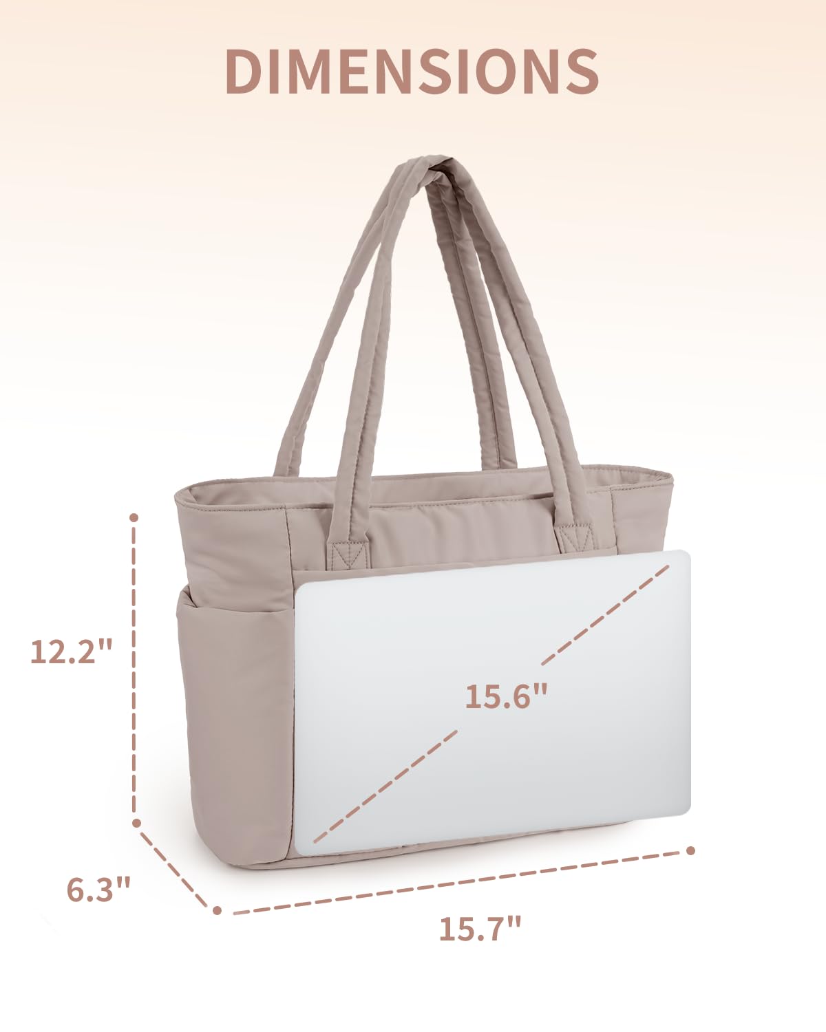 Wandering Nature Puffer Tote Bag