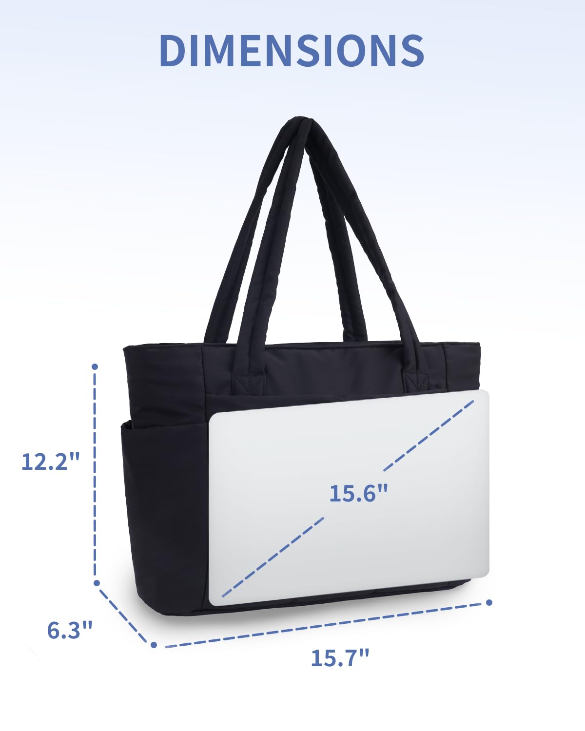 Wandering Nature Puffer Tote Bag