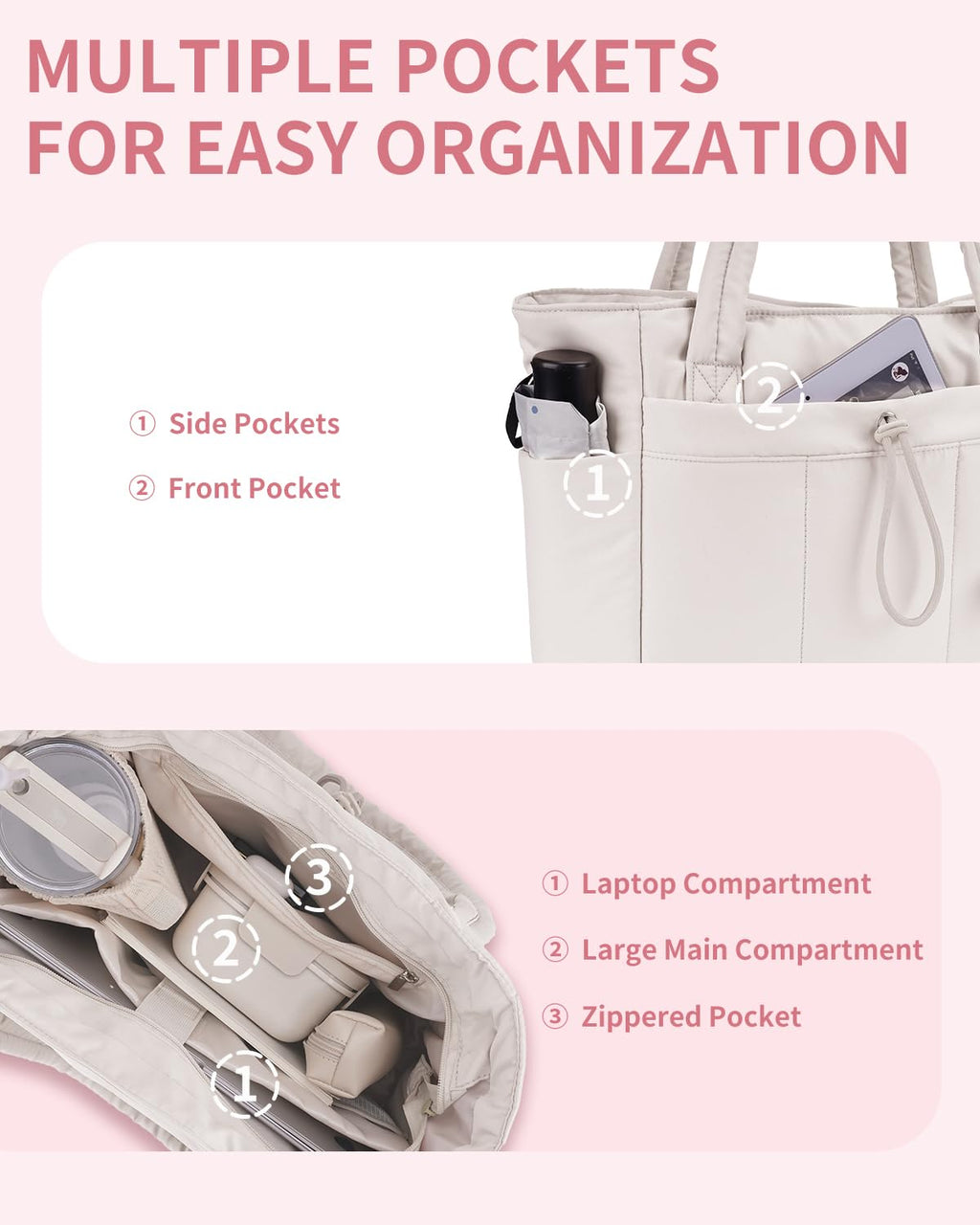 Wandering Nature Puffer Tote Bag