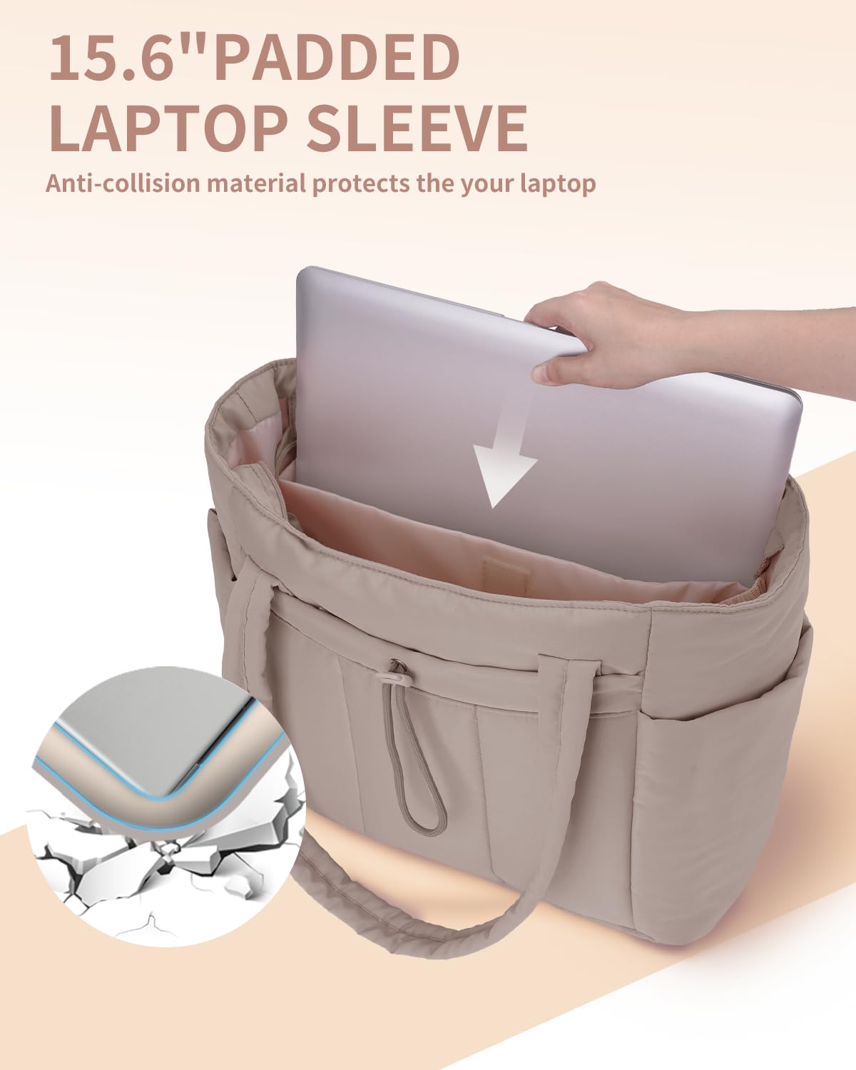 Wandering Nature Puffer Tote Bag