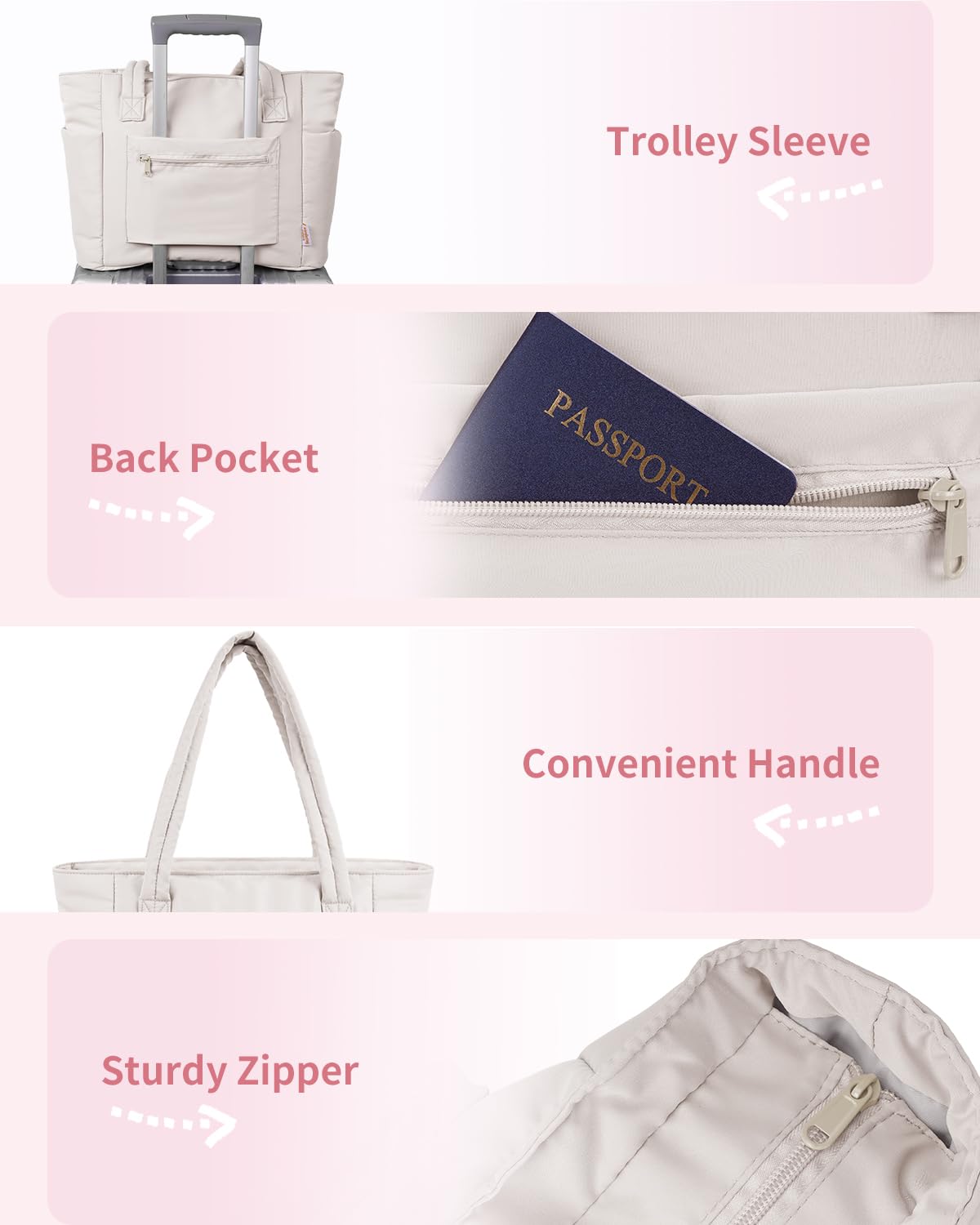 Wandering Nature Puffer Tote Bag
