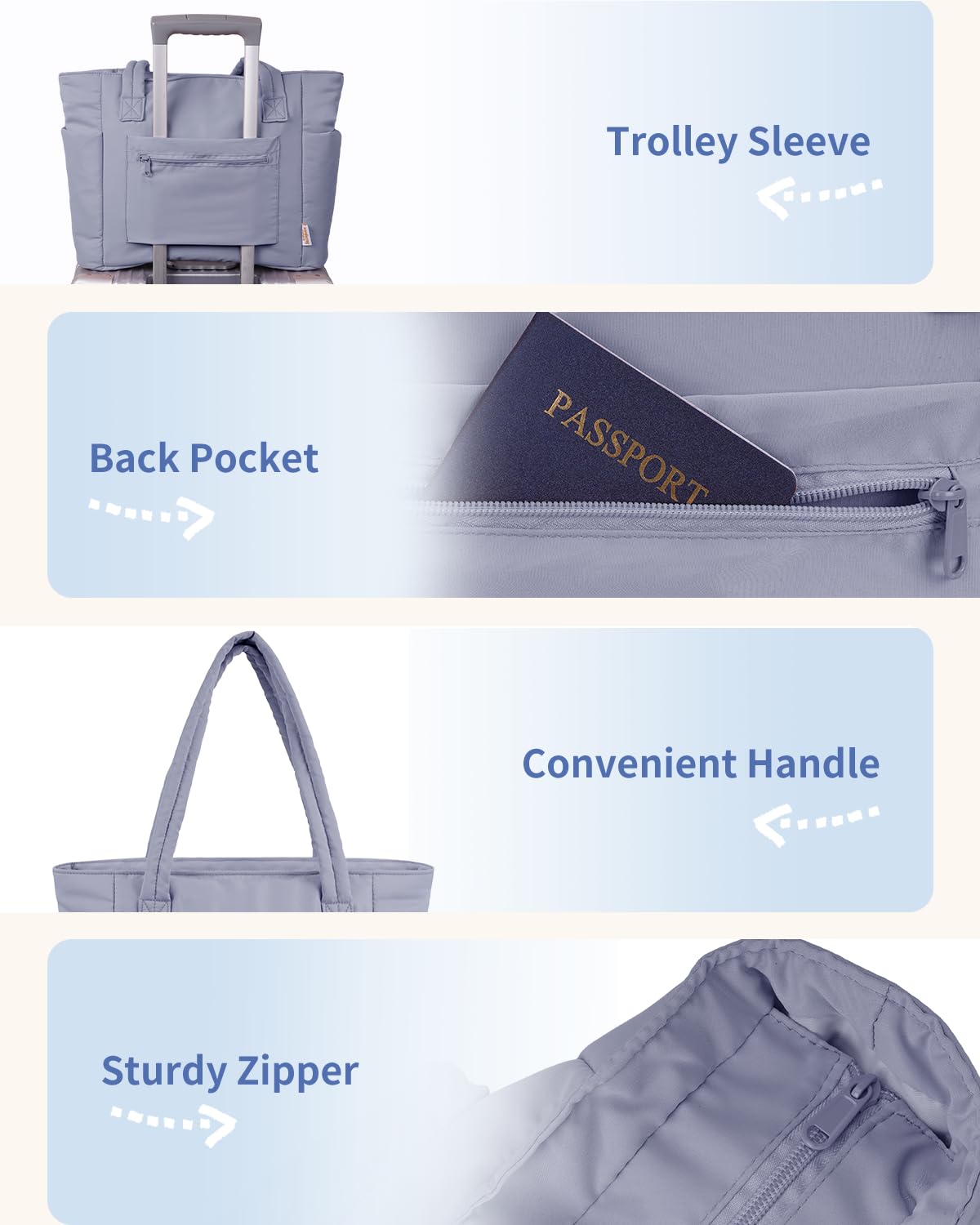 Wandering Nature Puffer Tote Bag