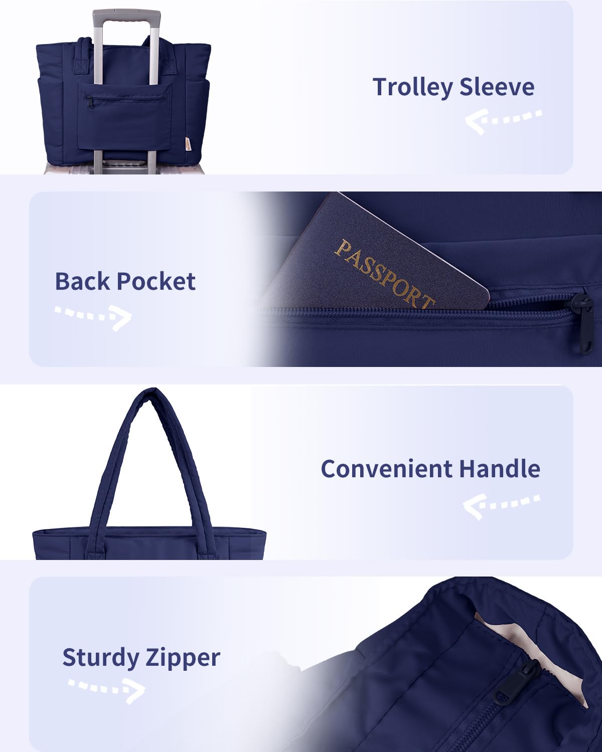 Wandering Nature Puffer Tote Bag