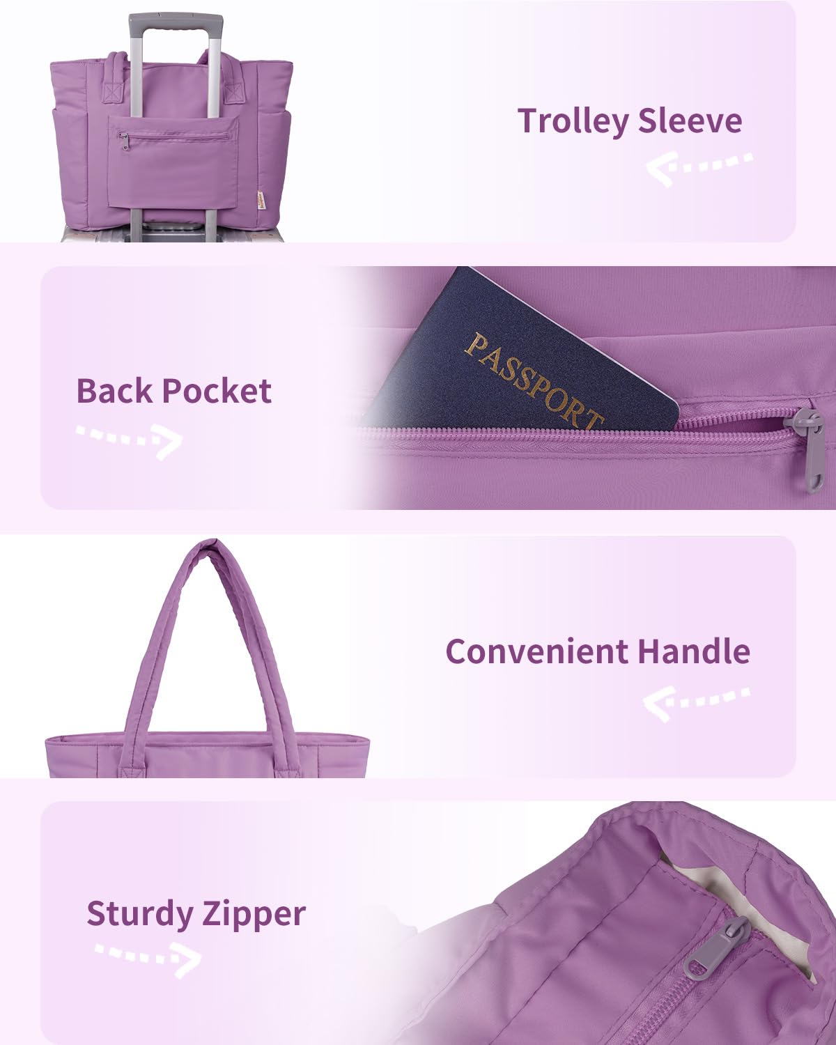 Wandering Nature Puffer Tote Bag