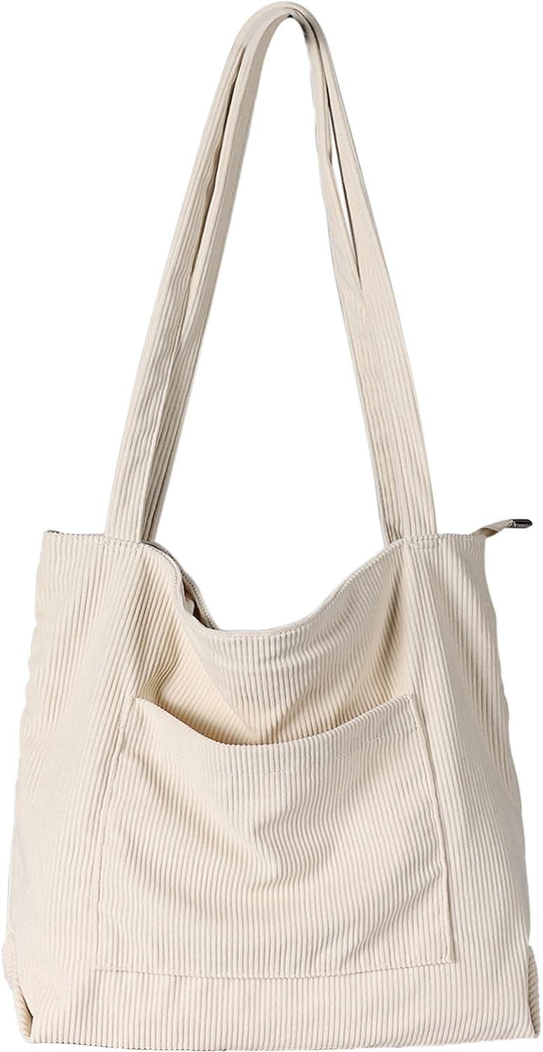 WantGor Women Corduroy Tote Bag