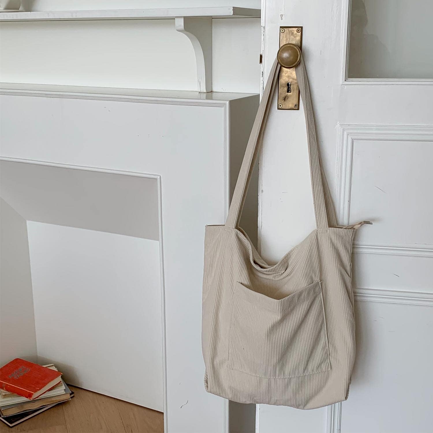 WantGor Women Corduroy Tote Bag