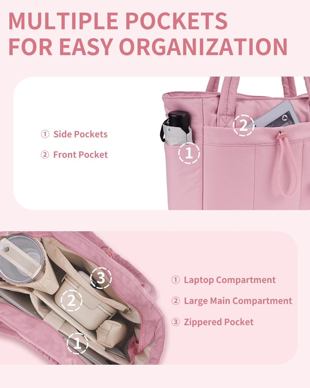 Wandering Nature Puffer Tote Bag