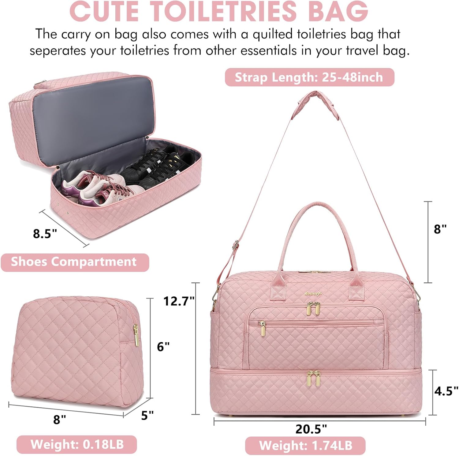 Large Women Travel Duffle Bag