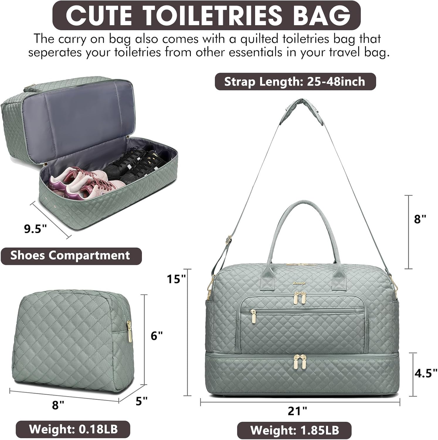 Large Women Travel Duffle Bag