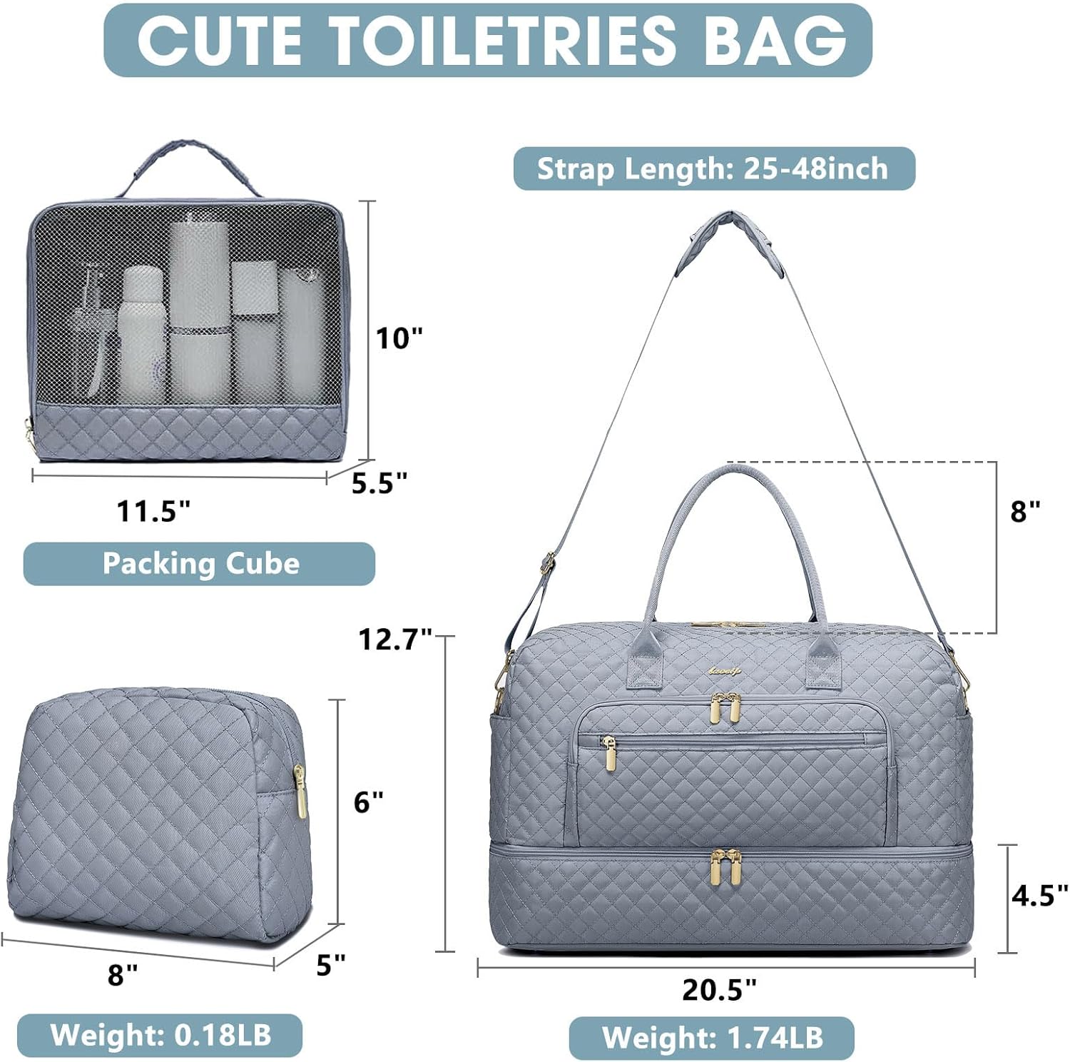 Large Women Travel Duffle Bag