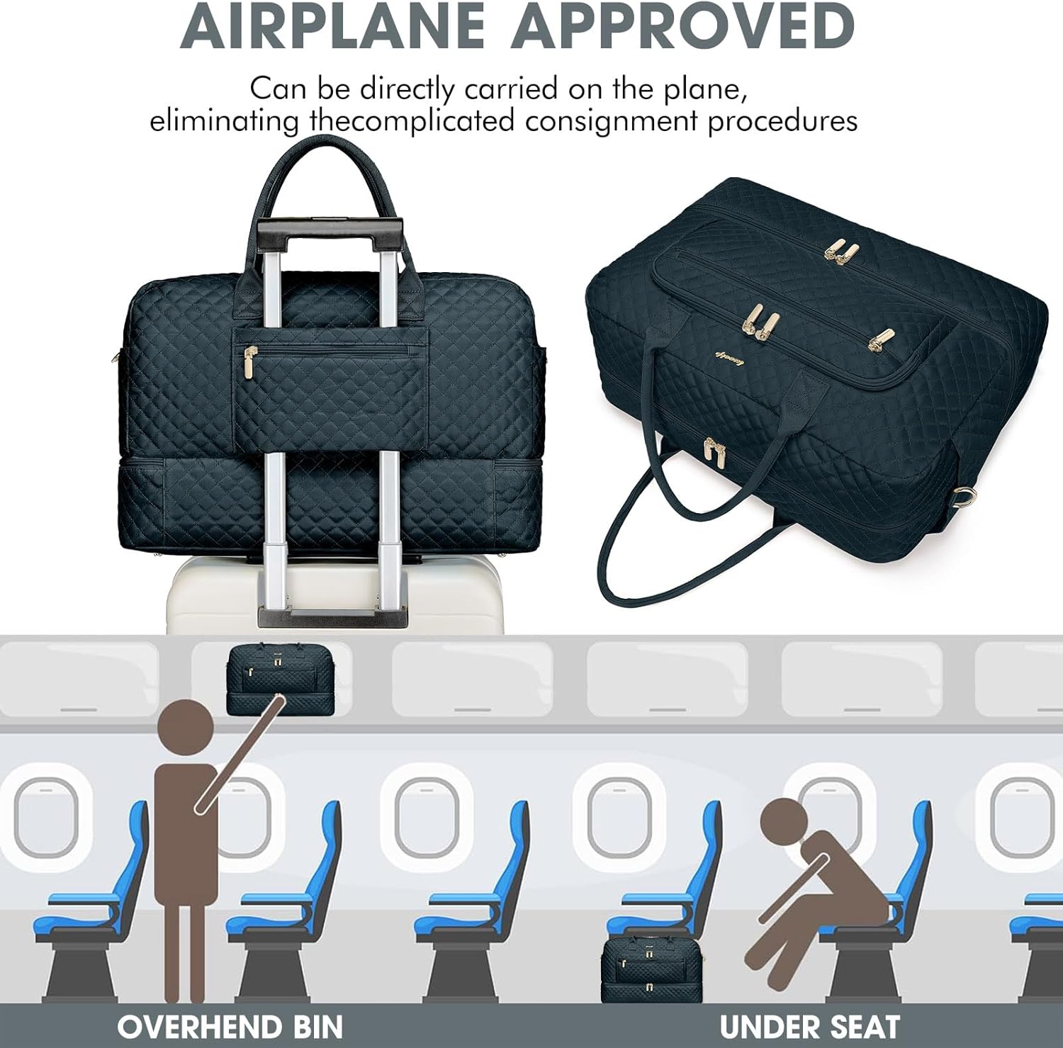 Large Women Travel Duffle Bag