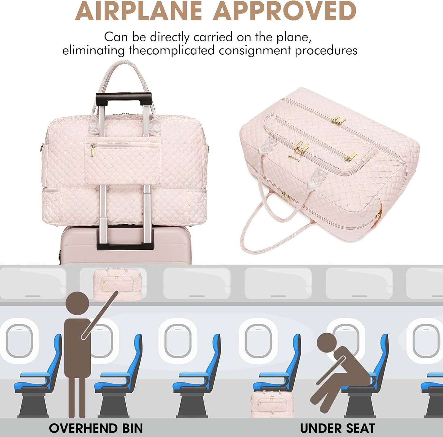 Large Women Travel Duffle Bag