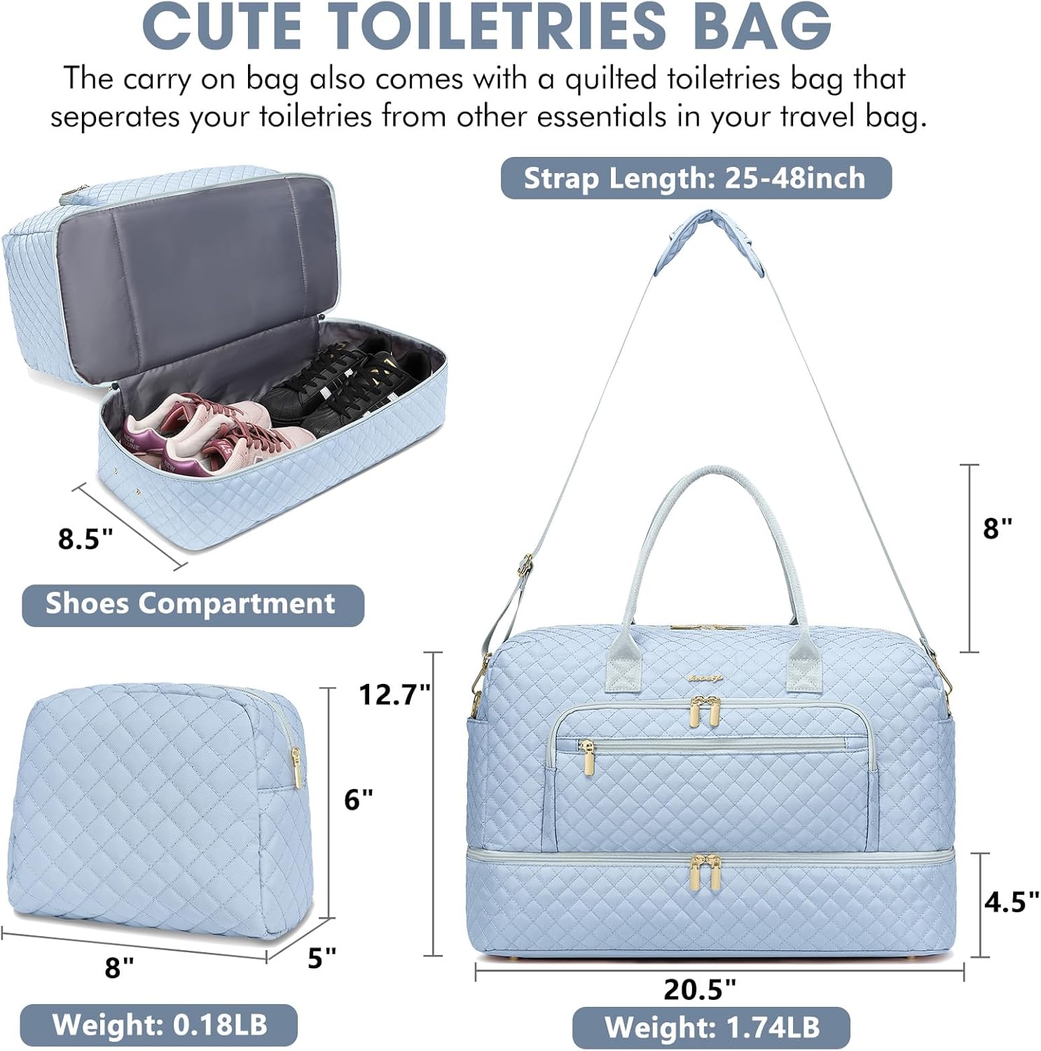 Large Women Travel Duffle Bag