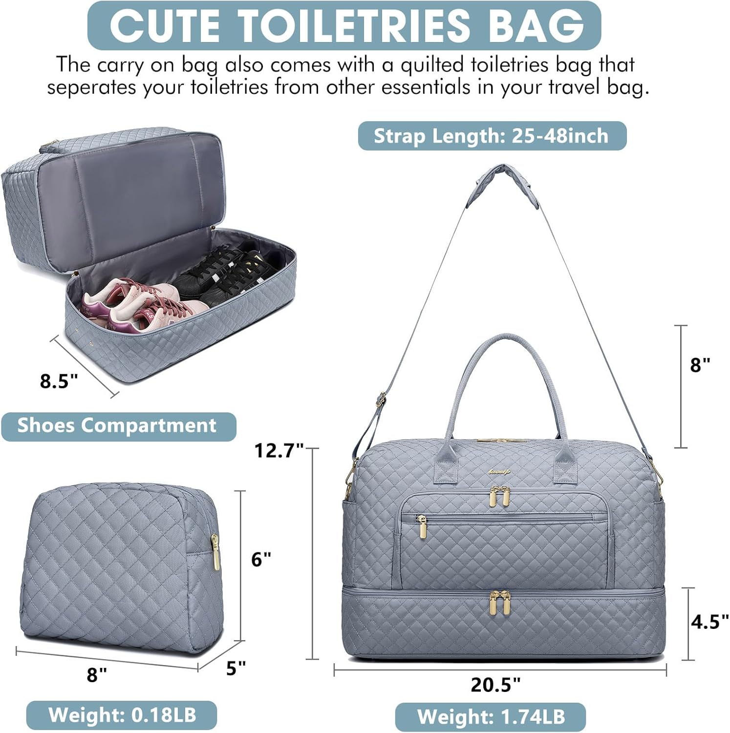 Large Women Travel Duffle Bag
