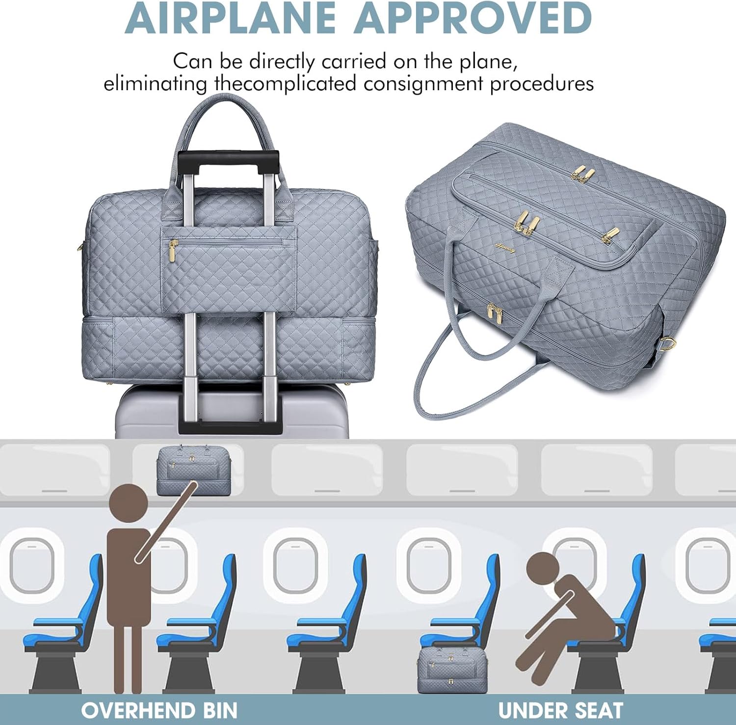 Large Women Travel Duffle Bag