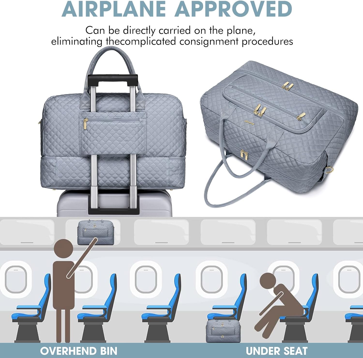 Large Women Travel Duffle Bag
