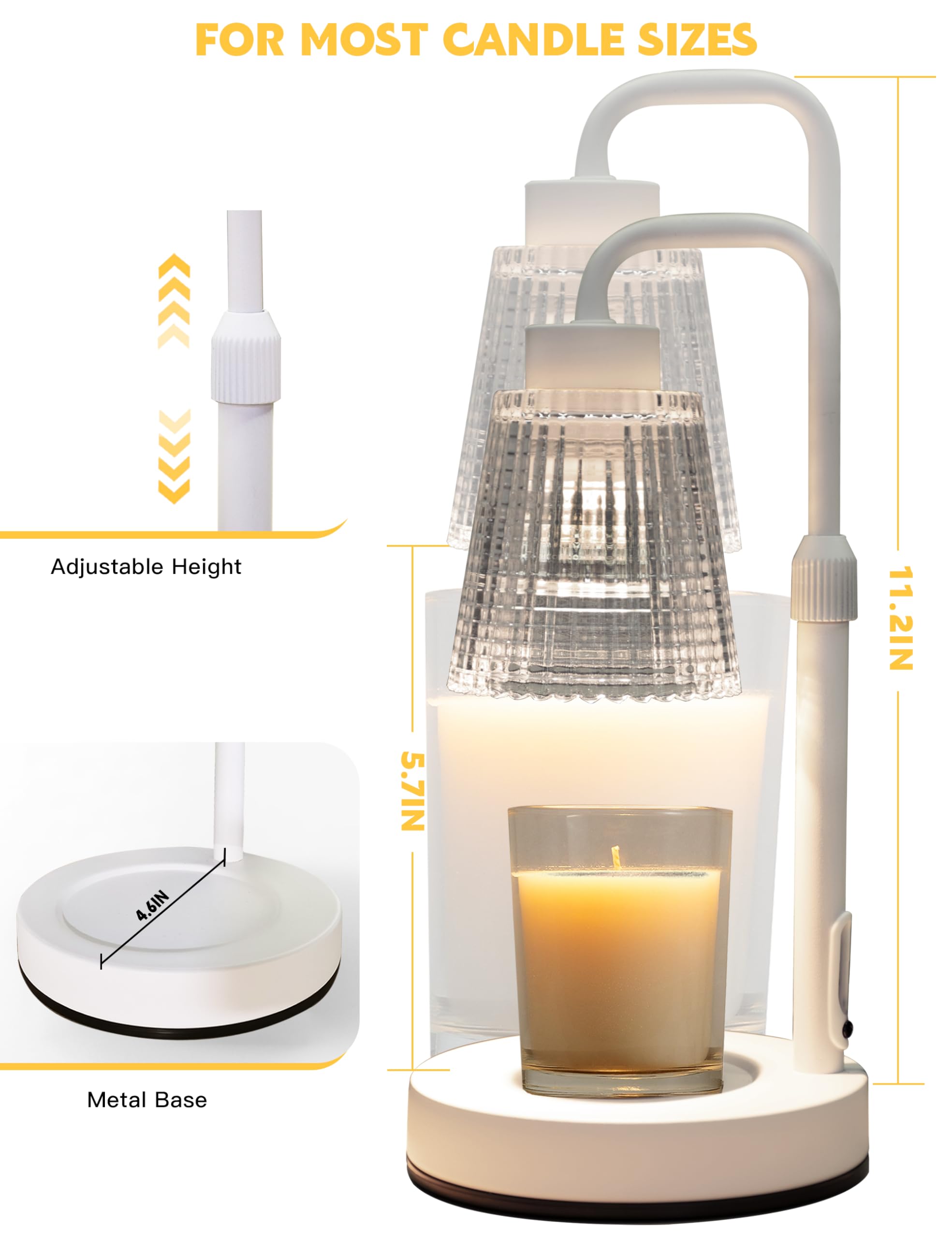 Candle Warmer Lamp with Timer Dimmable