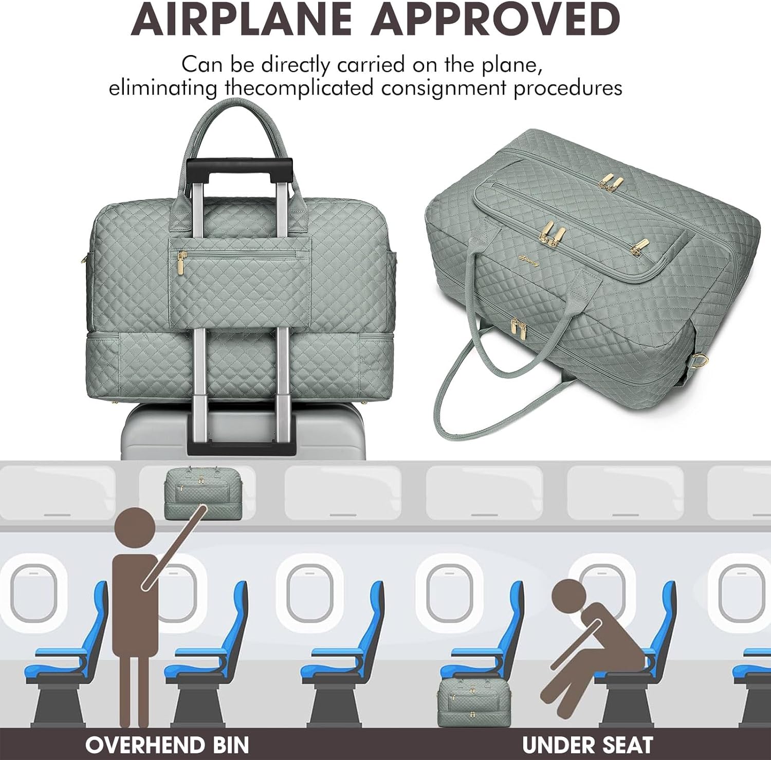 Large Women Travel Duffle Bag