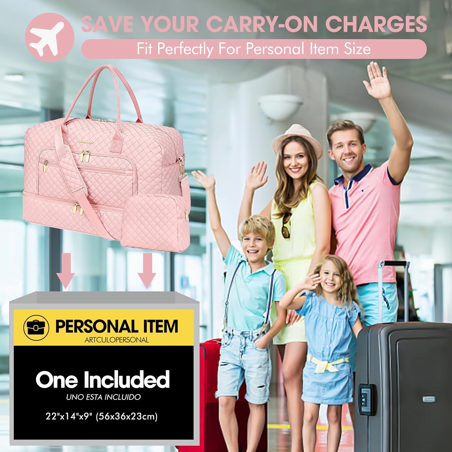 Large Women Travel Duffle Bag