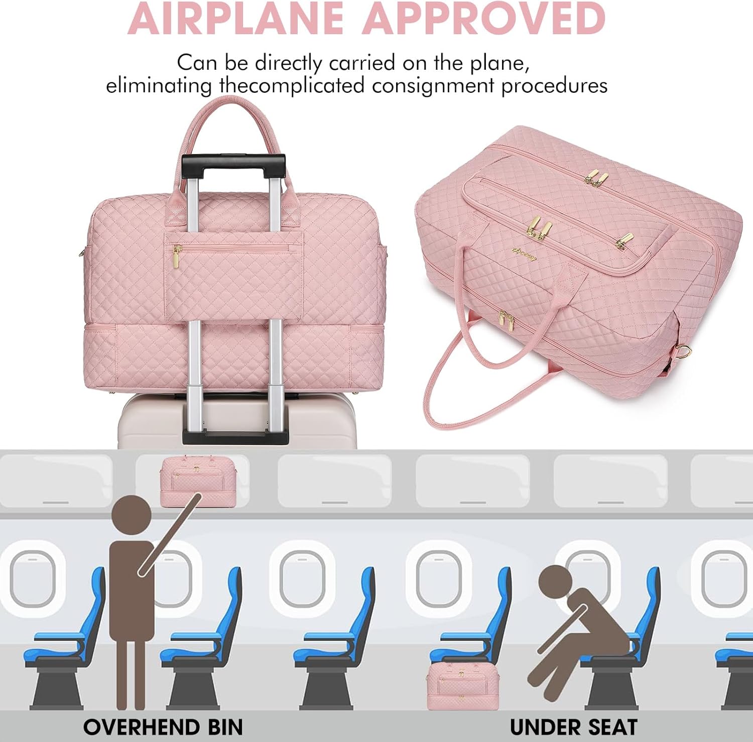 Large Women Travel Duffle Bag