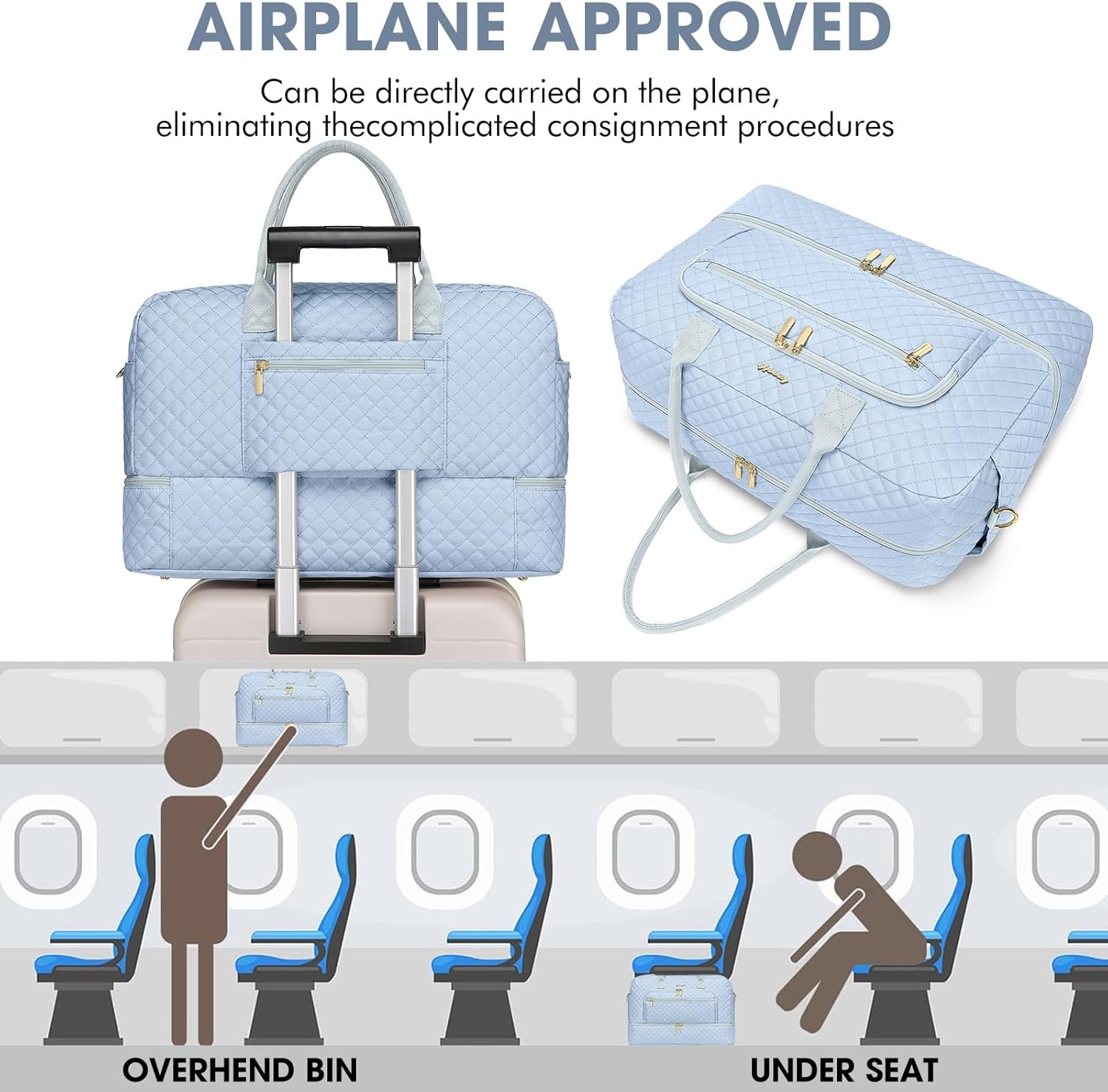 Large Women Travel Duffle Bag