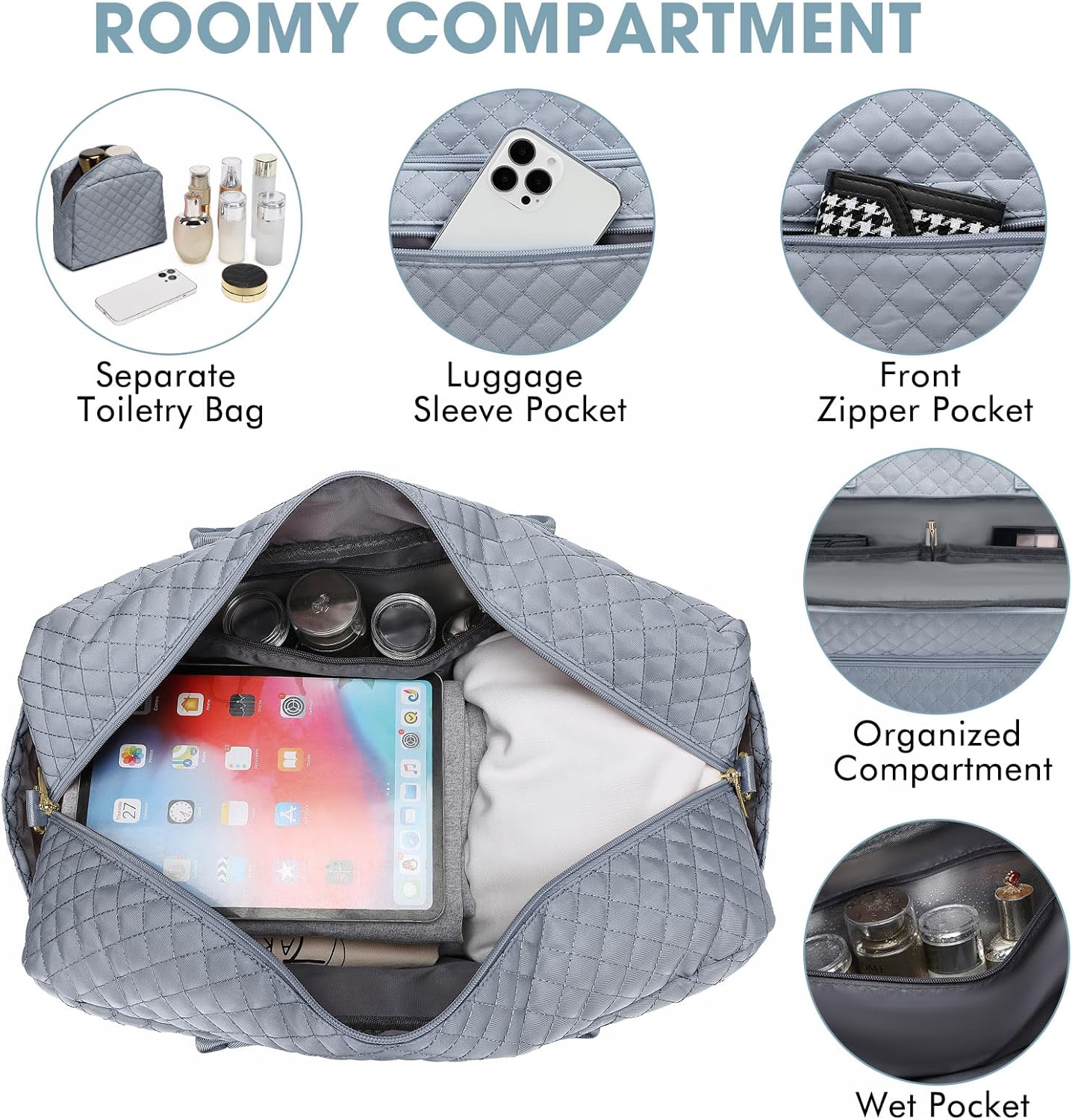 Large Women Travel Duffle Bag