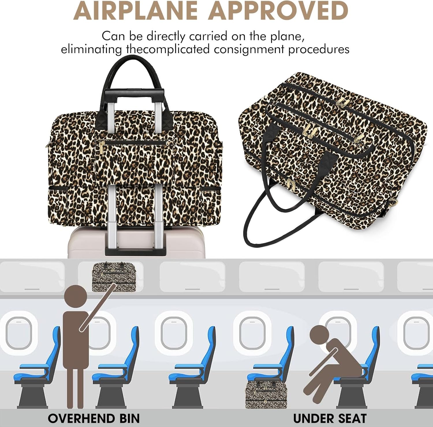 Large Women Travel Duffle Bag