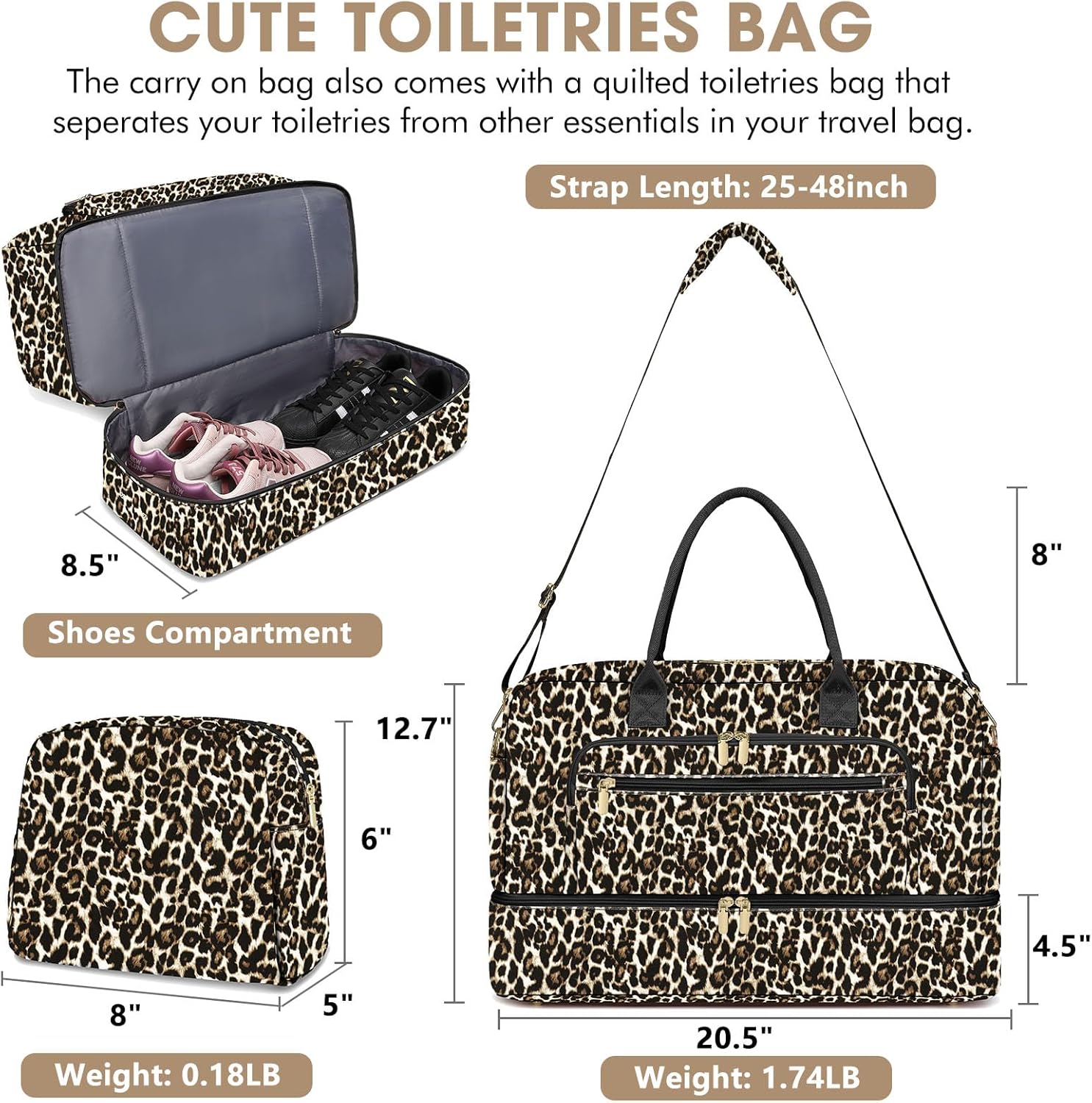 Large Women Travel Duffle Bag