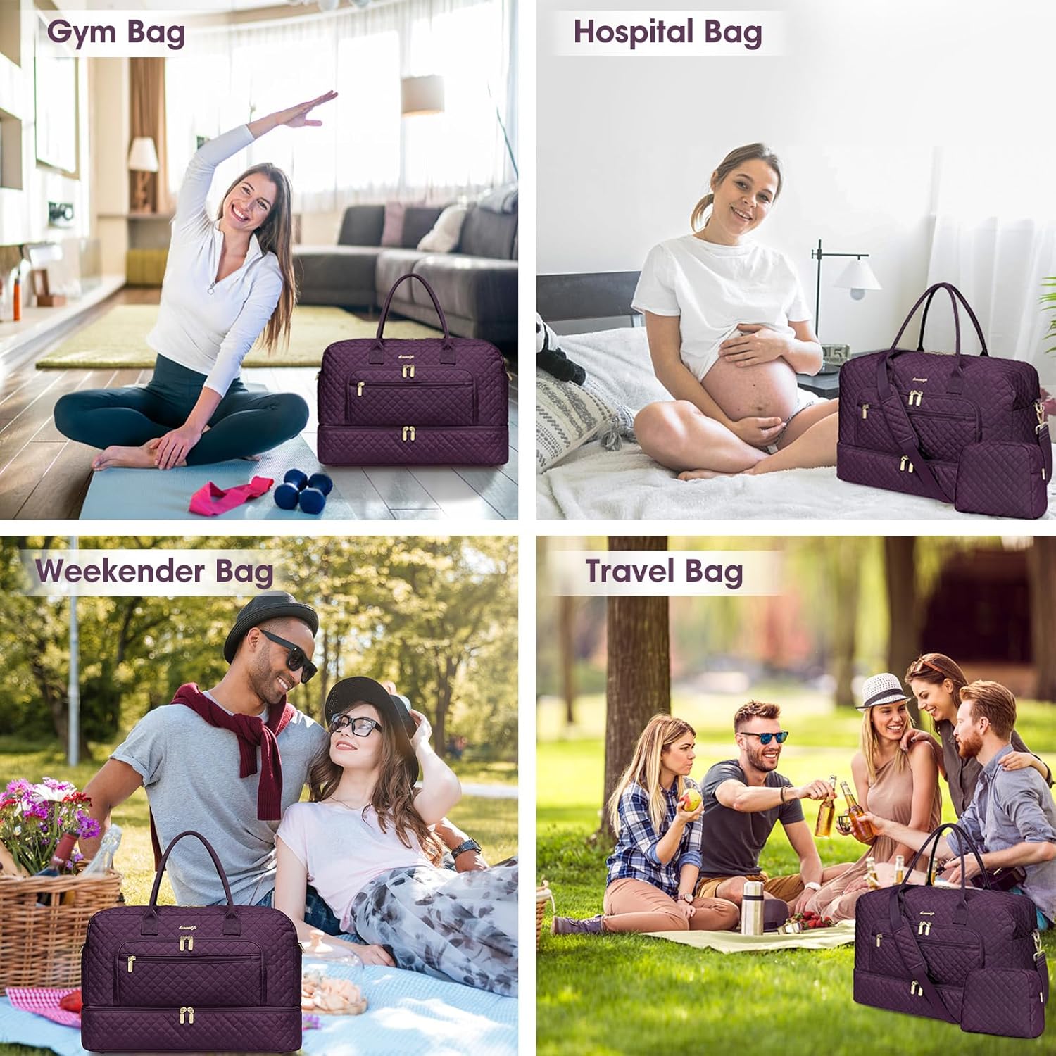 Large Women Travel Duffle Bag
