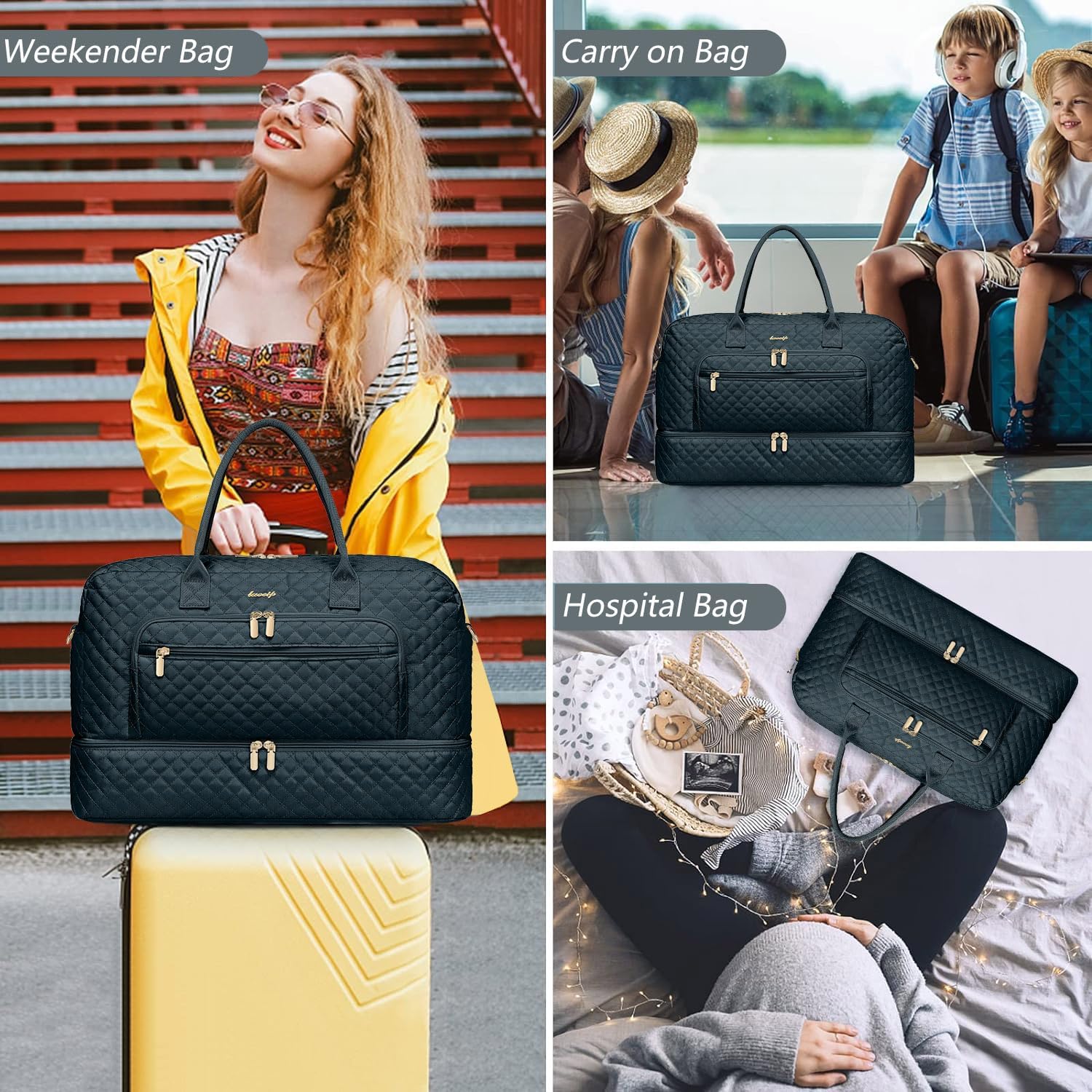 Large Women Travel Duffle Bag
