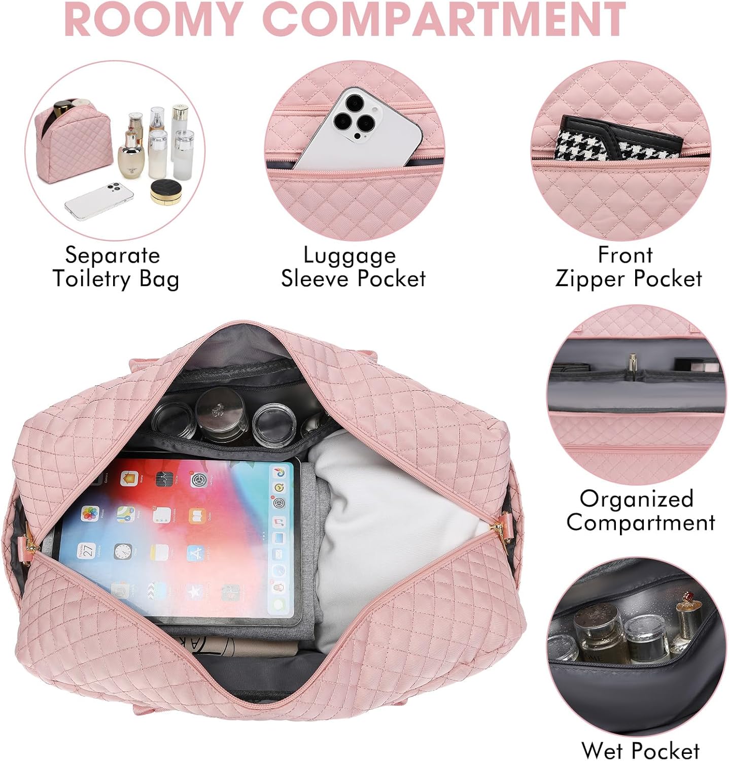Large Women Travel Duffle Bag
