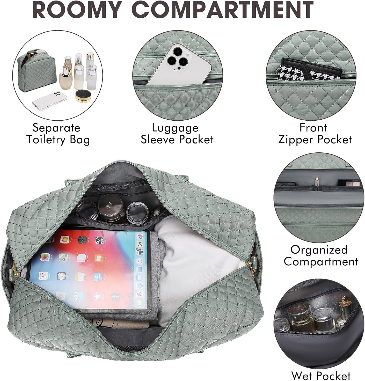 Large Women Travel Duffle Bag