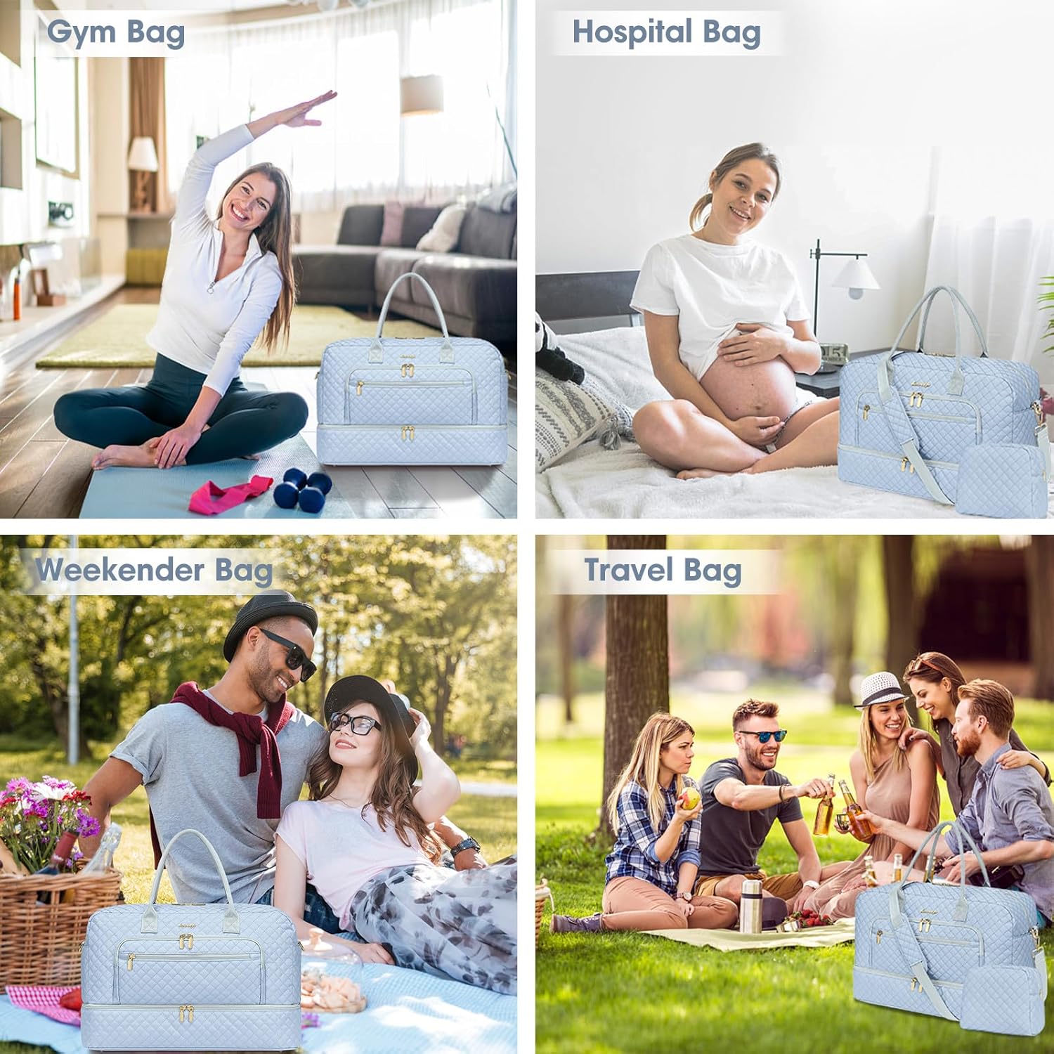Large Women Travel Duffle Bag