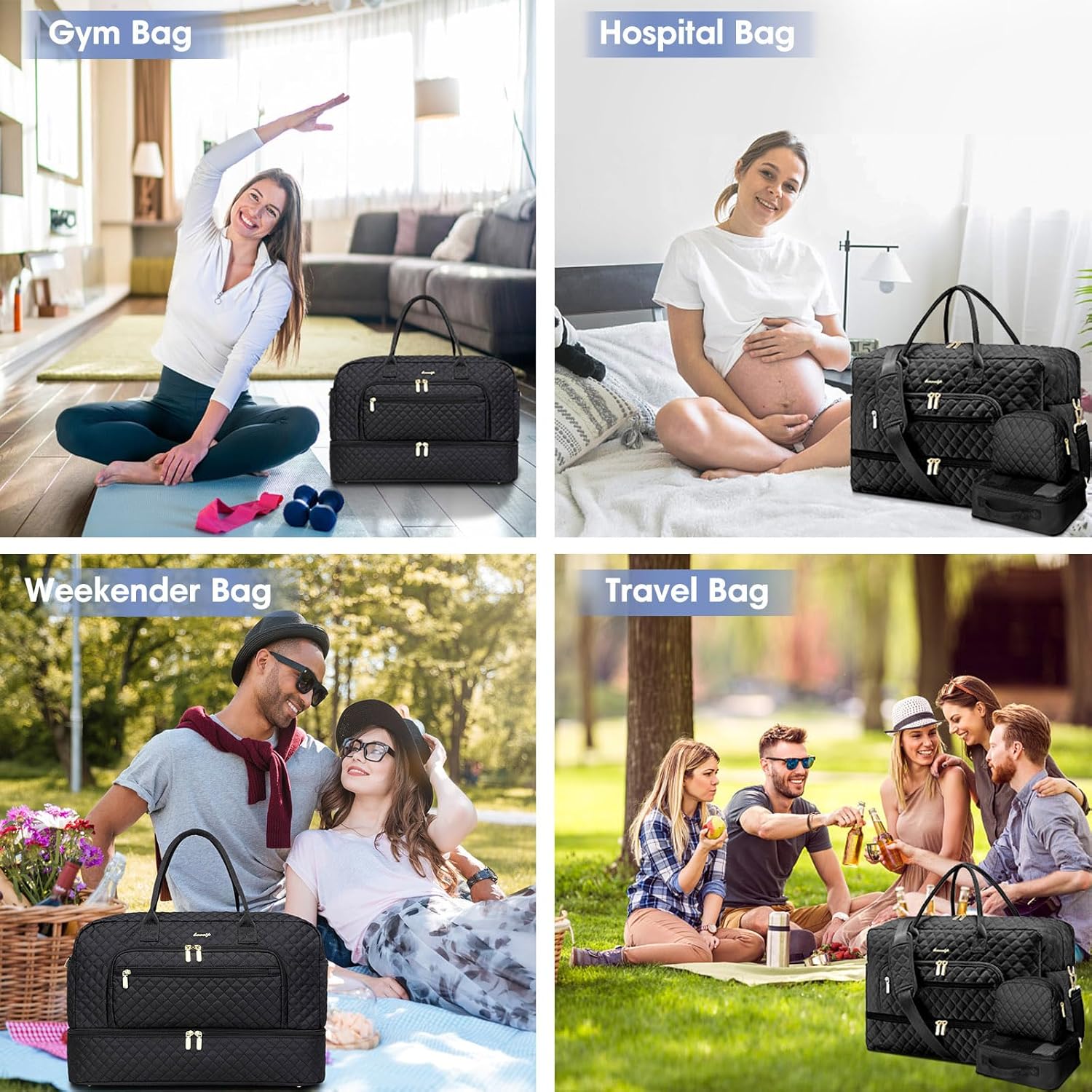 Large Women Travel Duffle Bag