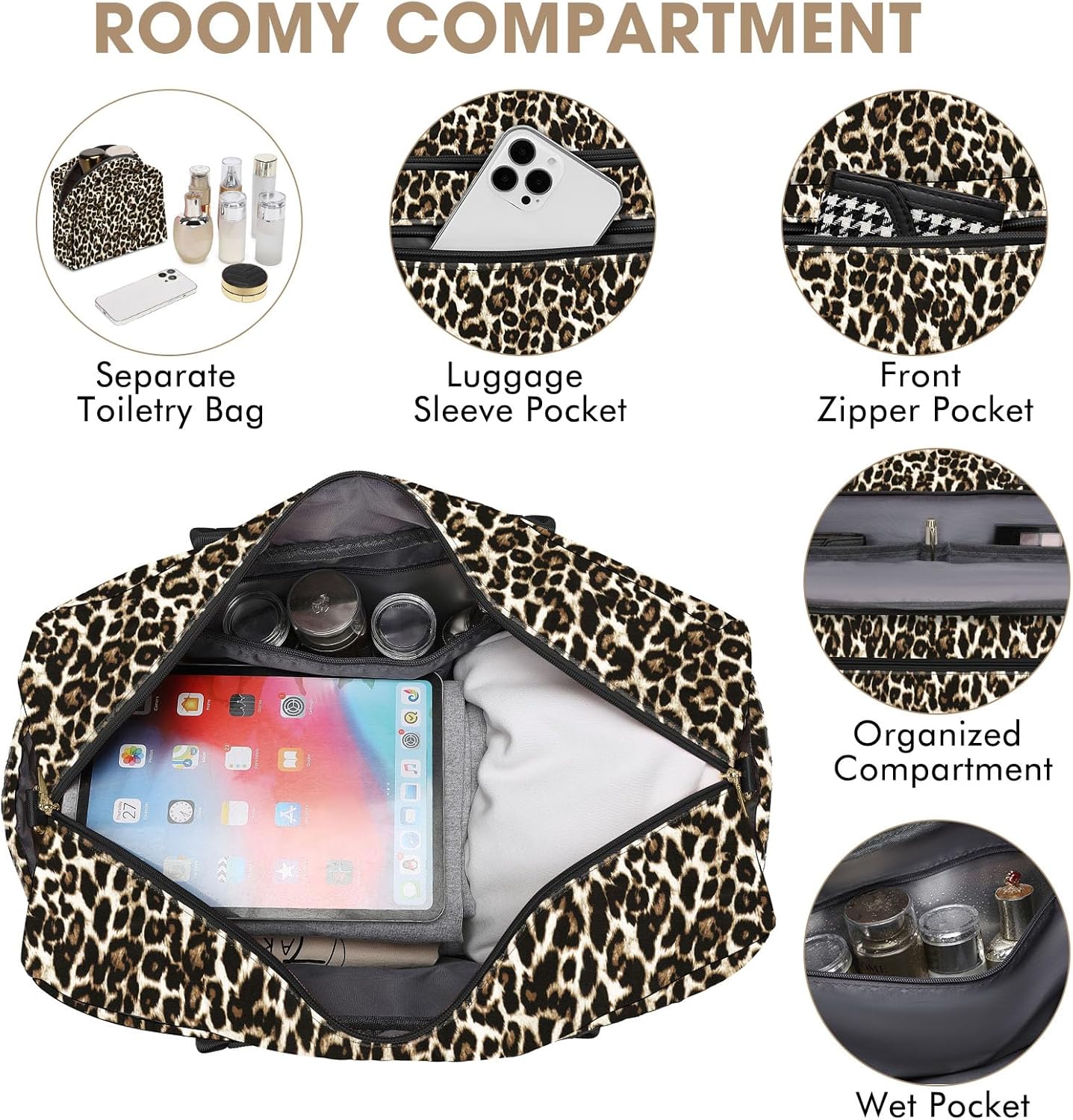 Large Women Travel Duffle Bag