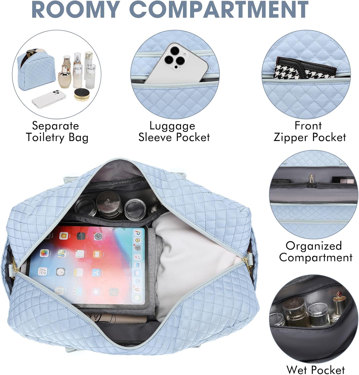 Large Women Travel Duffle Bag